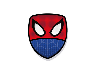 Hour Challenge: Spiderman colour halftone hour challange illustrator logo marvel minimal shadows simple spiderman superhero