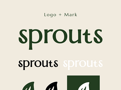 Sprouts Rebranding Logo + Mark branding design illustration leaf leaves logo natural orangic sprouting sprouts vector