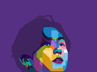 wpap pop art potrait colorful illustration pop art potrait vector vector art vector illustration wpap