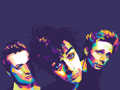 Green Day Wpap pop art