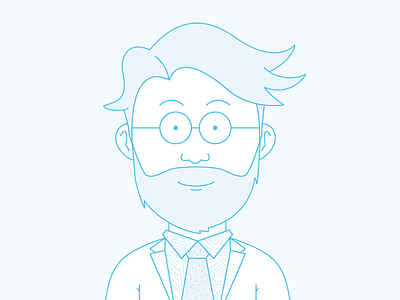 Mr. Appstein avatar beard character face illustration portrait seoshop