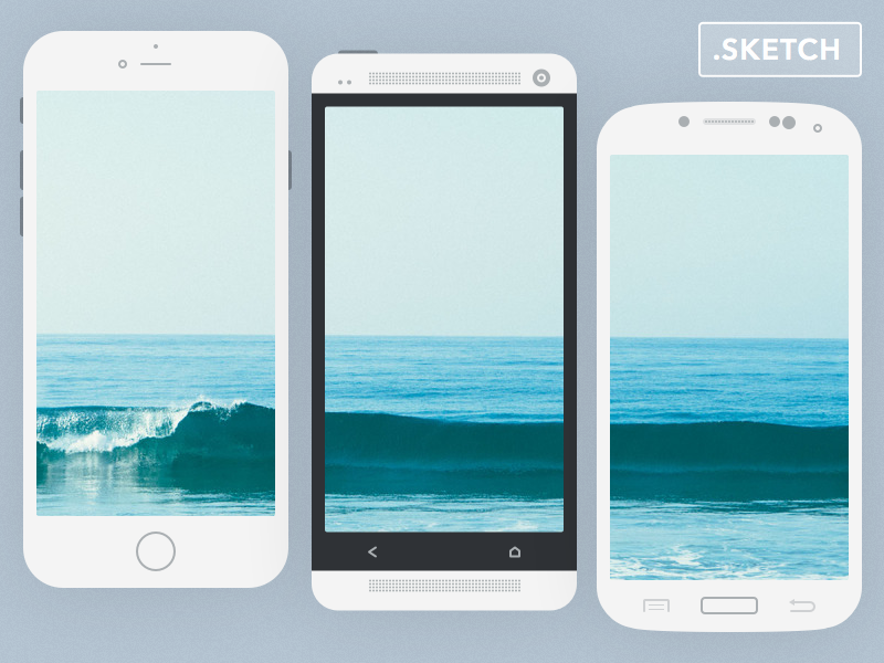 Flat mobile devices freebie flat sketch download free samsung htc iphone mockup