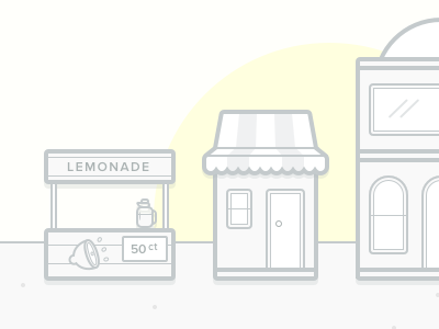 Starting from the bottom juice lemonade shop startup store visual warehouse