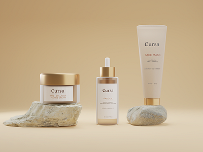 Cursa - Cosmetic Packaging Branding Design