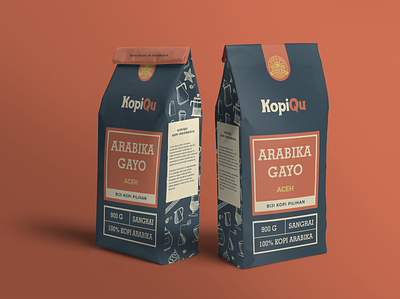Branding - KopiQu brand design brand design kit branding coffee logo design illustration logo packaging packagingdesign packagingpro