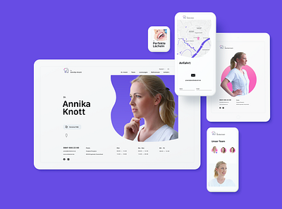 Dr. Annika Knot, Dental web design clean dental dentist elegant medical minimal modern simple website website design white