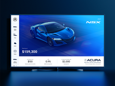 Interactive UI for Acura