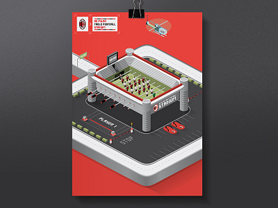 AC Milan's table football stadium