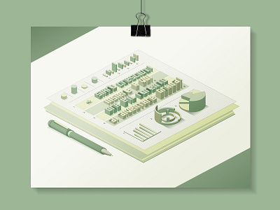 Typographic histograms bank histogram infographic isometric poster typography