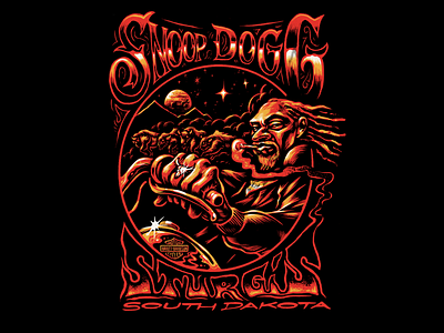 Snoop at sturgis harley davidson illustration motorcycle snoop dogg south dakota