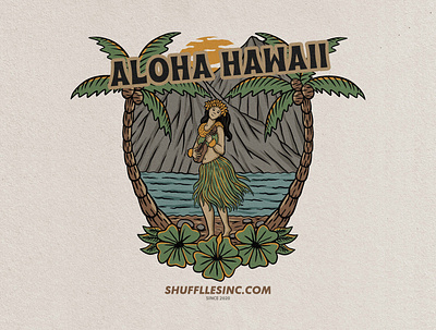 aloha hawaii vintage badge design illustration art badge badge design badge logo badgedesign badges illustration vintage vintage badge vintage font vintage logo