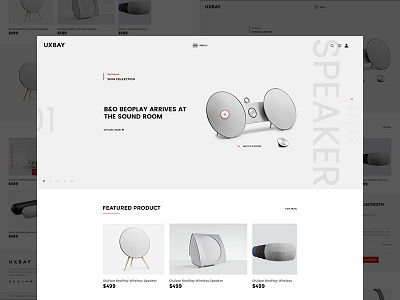 Product Website Design branding design e commerce ecommerce furniture gadget interior landing product product design redesign shop shop speaker ui ux website