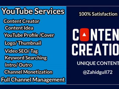I will youtube content creator and video editing studio for you