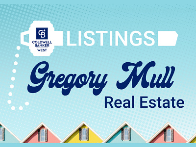 Greg Mull Real Estate branding design illustration vector