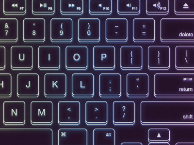 Rainbow Keyboard by Anthony Irwin on Dribbble