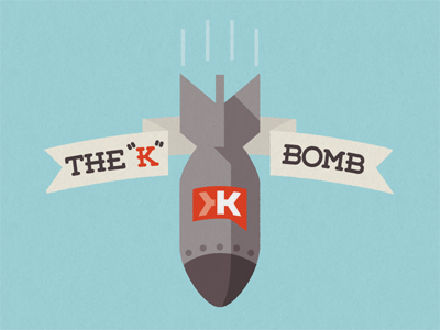 Klout Bomb banner bomb editorial illustration klout weston free