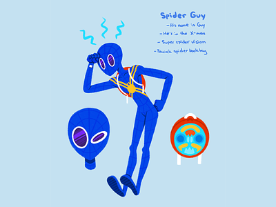 Spider Guy Dribbble illustration oc procreate spiderman spidersona spiderverse
