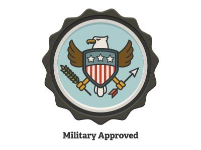 Military Approved Badge badge eagle icon military