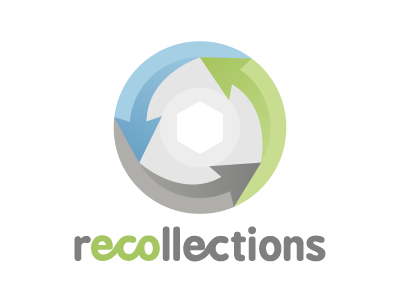 Recollections Logo arrows logo recycling vector