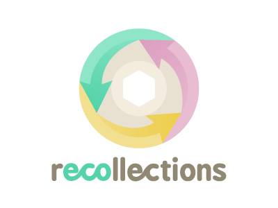 Recollections Logo arrows logo recycling vector