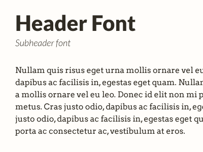Portfolio Fonts arvo fonts hierarchy lato typography