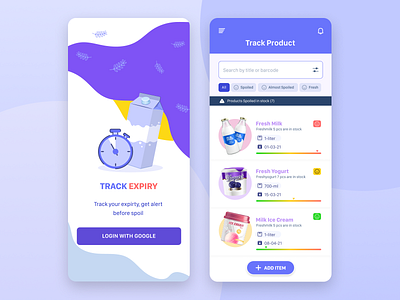 Track Expiry app branding consumer consumer goods figma figma design food app illustration mobile app mobile design tracking app ui uidesign uiux