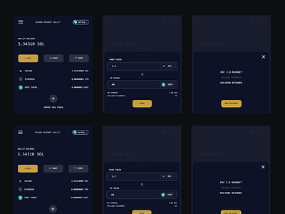 token swap and cross chain network exploration ui ux web3