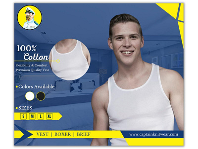 Captain Knitwear - Social Media Post Design ad advertisement design graphic design illustration post design social media advertisement socialmedia