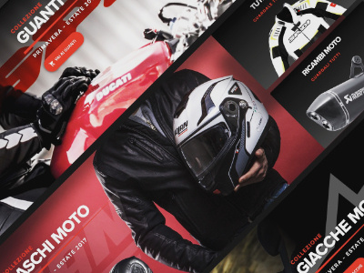Banner work for motorcycle accessories website