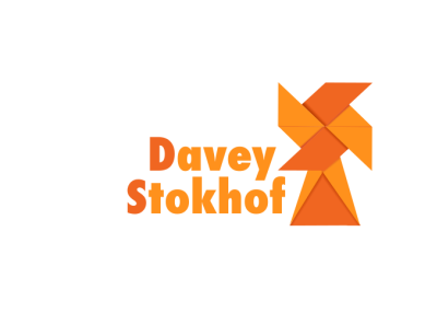 DS Logo design dutch illustration logo orange origami windmill