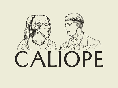 Calíope design illustration logo