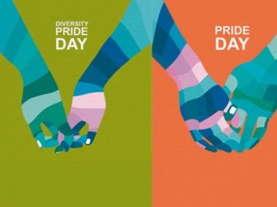 Pride day branding design illustration vector