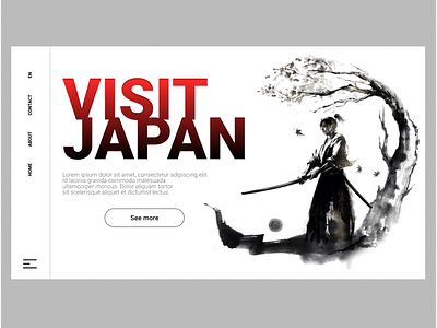 VISIT JAPAN design designinspiration japan ui design webdesign website