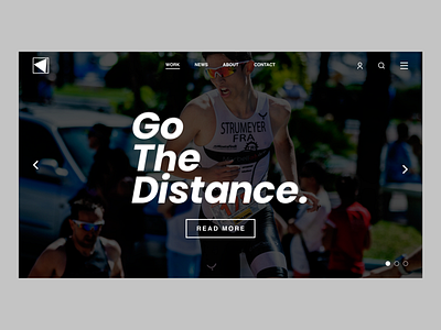 Go The Distance. design design inspiration sports uidesign uxdesign website