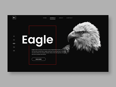 Eagle landing page ui ui design ux web design website