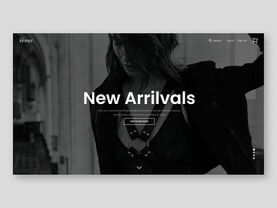 Fashion / Web design design fashion landing page ui ux uxui web web design website