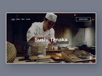 Sushi inspiration landingpage ui ux uxui web webdesign website