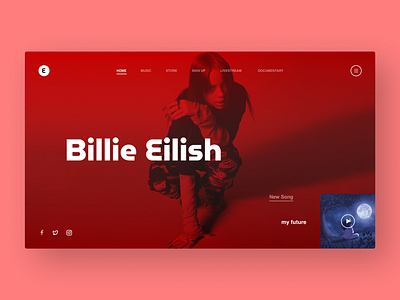 Billie Eilish Website Redesign