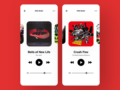 Music app design