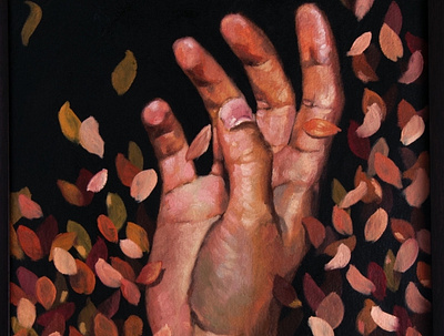 Autumn hand art design illustration paint