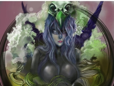 the warrior design digital painting fantasyart original art