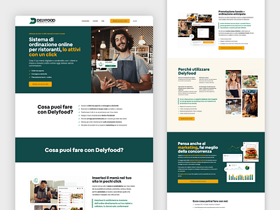Website - Delyfood - eCommerce for Restaurants design ui design web design