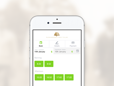 Golf Club Booking App