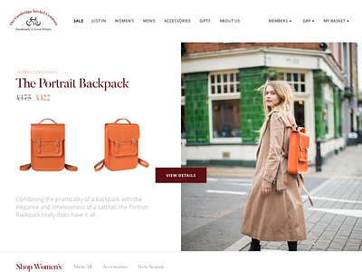 Cambridge Satchel Website cambridge ecommerce leather london online webdesign website