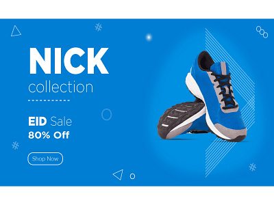 Shoe Banner banner ad blues brand identity branding design festival illustration proffesional shoe social media ui vector