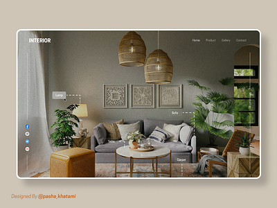 UI Landing page Website Interior