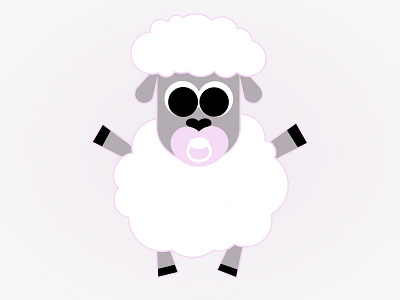 Baby Lamb baby cute girl lamb sheep shower soother