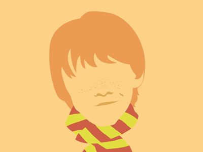 Ron Weasley Poster character gryffindor harry potter magic minimalist poster ron ron weasley wizard