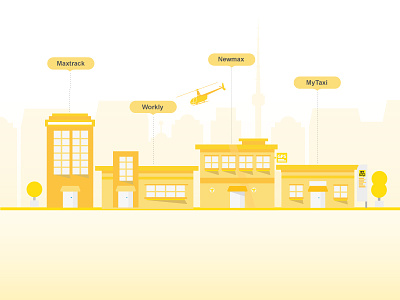 Newmax Technologies building company flat mytaxi newmax startup workly yellow