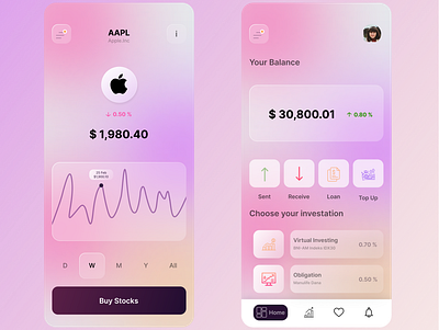 Investment App dailyui investment investment app mobile mobile app mobile app design mobile design mobile ui ui ui ux ui design ui ux design uidesign uidesigner uidesigns uiux uiuxdesign uiuxdesigner